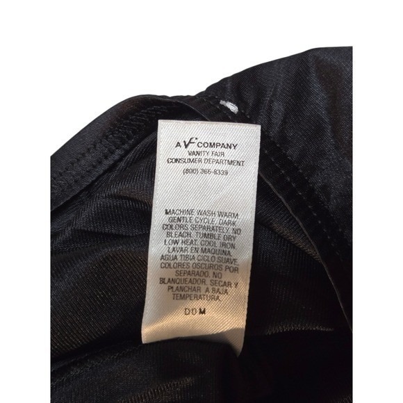 Vanity Fair Black Nylon Lace Trim Full Slip Skirt Size LG 30 - Picture 5 of 5